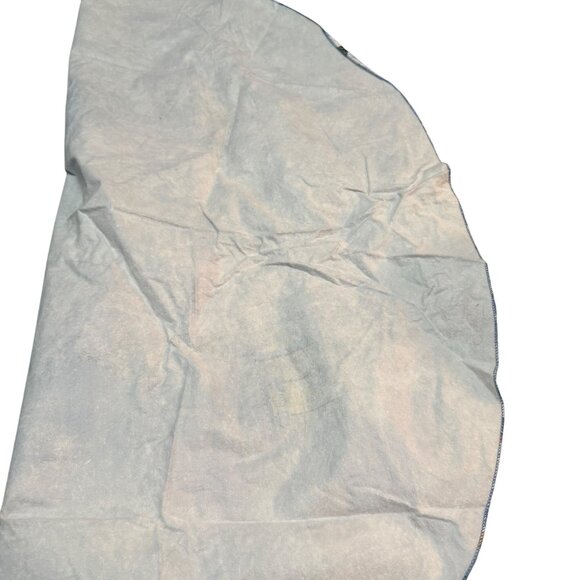 Vintage Christmas Village Round Tablecloth Plastic 60x56 Oval Snow Scene - Picture 6 of 6